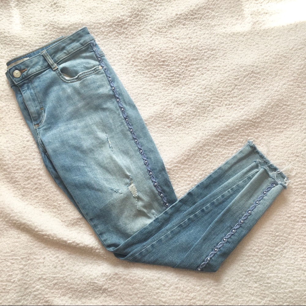 Zara Pearled Z1975 Denim Jeans